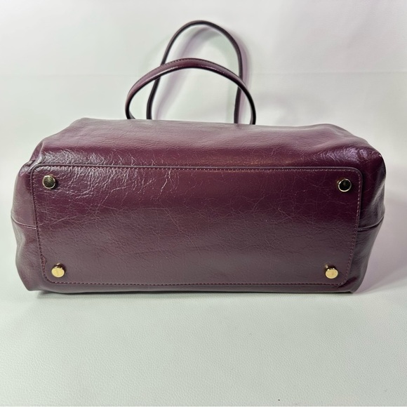 NEW Women’s INC International Concepts Odette Plum Red Glaze Burgundy Tote Bag - Picture 3 of 5